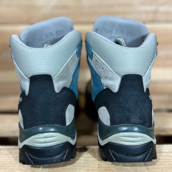 SCARPA Kailash Goretex Hiking Boot, Womens 6.5, Grey & Blue Suede - Picture 13 of 14